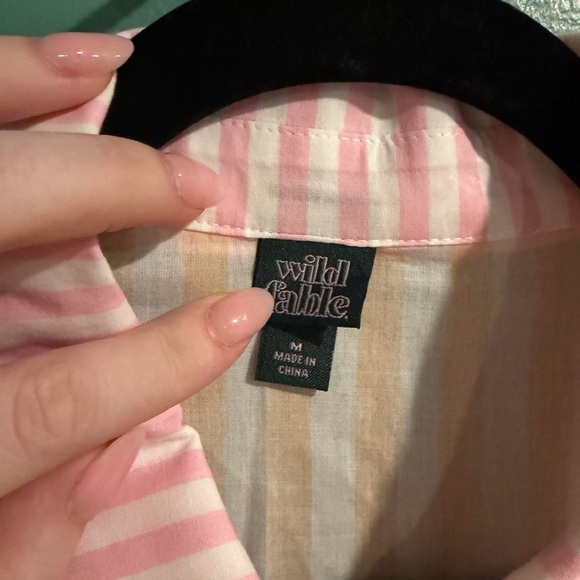 Wild Fable Pastel Striped Shirt - Picture 4 of 6